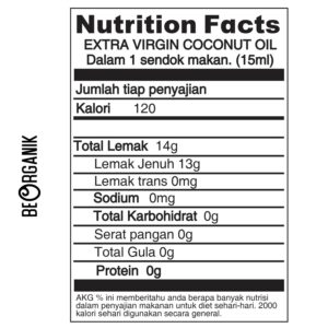 Extra Virgin Coconut Oil VCO 500ml - Minyak Kelapa Murni 100% - Image 5