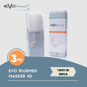 Masker Evo PlusMed 4d Medis - Hitam - Image 2
