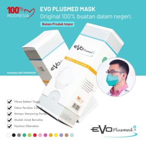 Masker Evo PlusMed 4d Medis - Hitam - Image 4