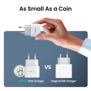 UGREEN USB Wall Charger USB-C 20W Mini PD - Image 2